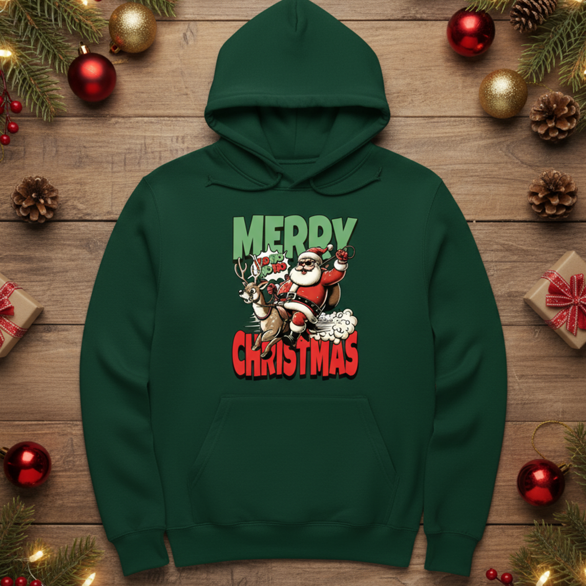 Merry Christmas Santa Hoodie